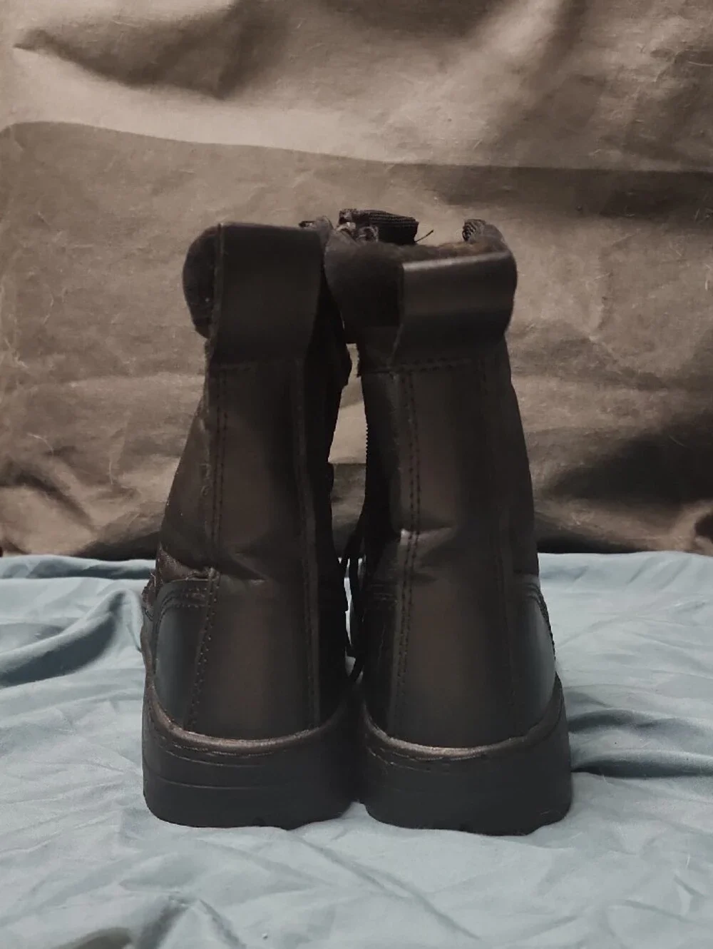 Black Men's Tactical Lace-Up Boots